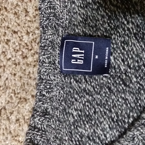 GAP Gray Cable Knit Sweater Dress Sz M - Picture 4 of 9